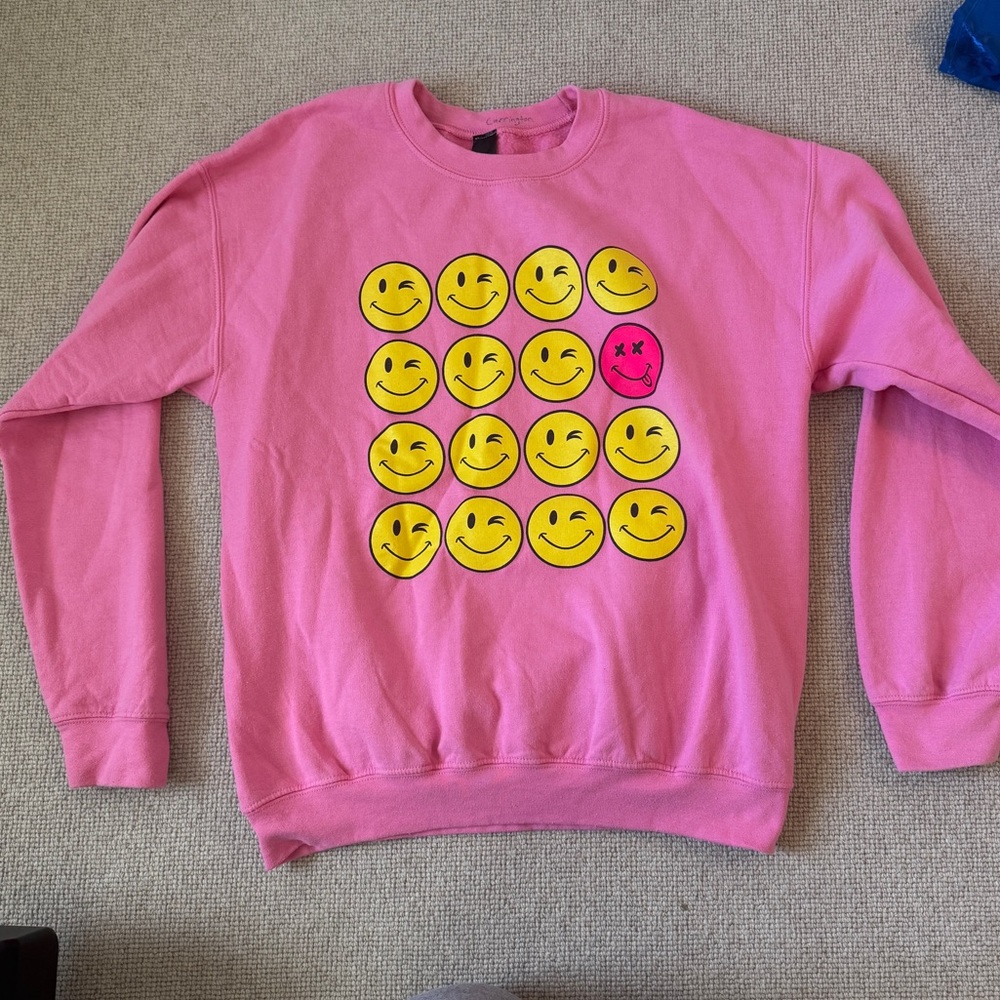 Sweet Claire Smiley Face crewneck